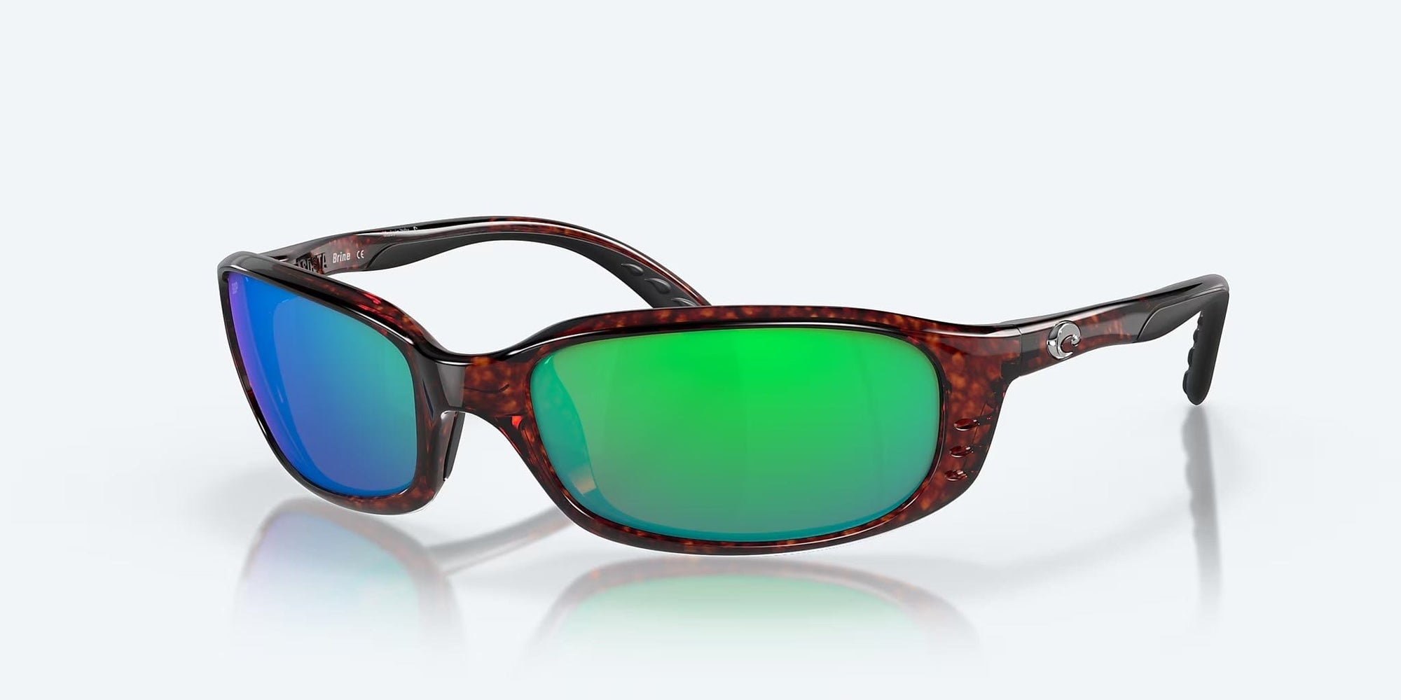 Costa Brine Sunglasses Tortoise Frame- Green Mirror 580P
