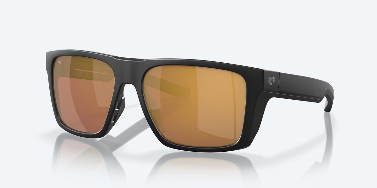 Costa Lido Sunglasses Matte Black Gold Mirror 580G