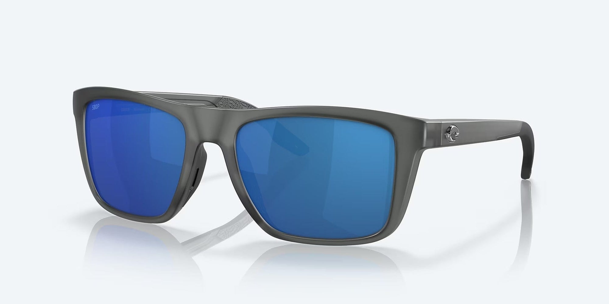 Costa Tailfin Sunglasses Black Frame Green Mirror 580P