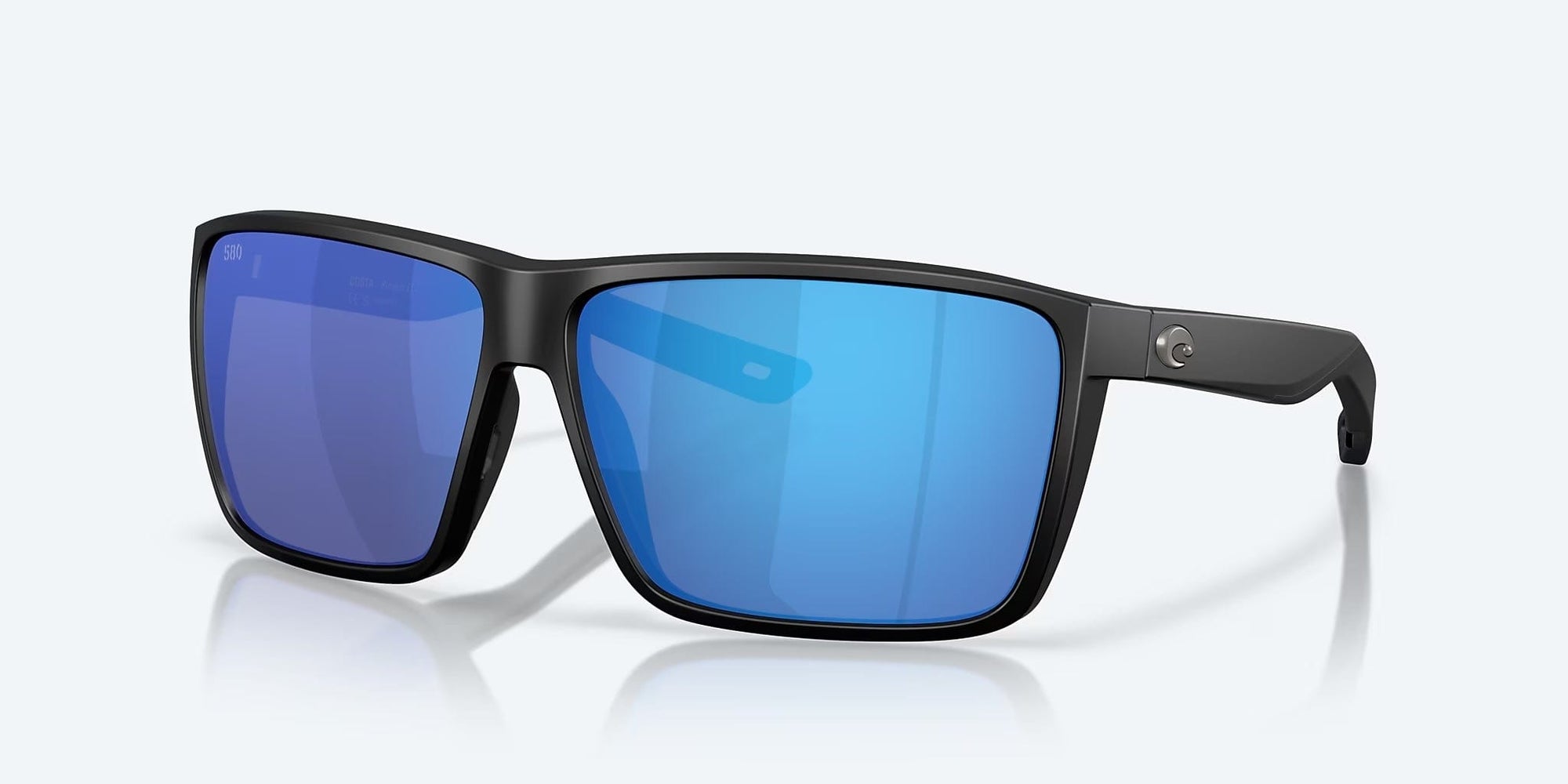 Costa Rincon II Sunglasses Matte Black Blue Mirror 580G