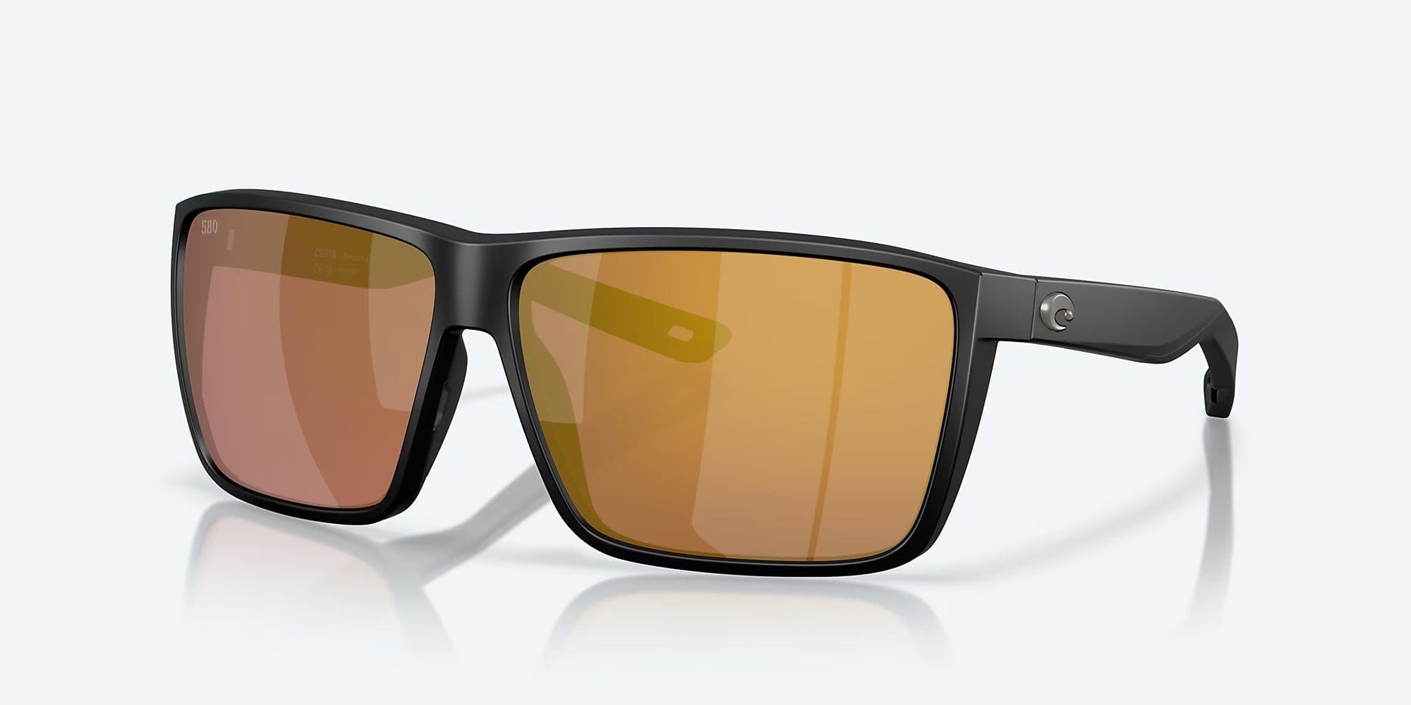 Costa Rincon II Sunglasses Matte Black Blue Mirror 580G