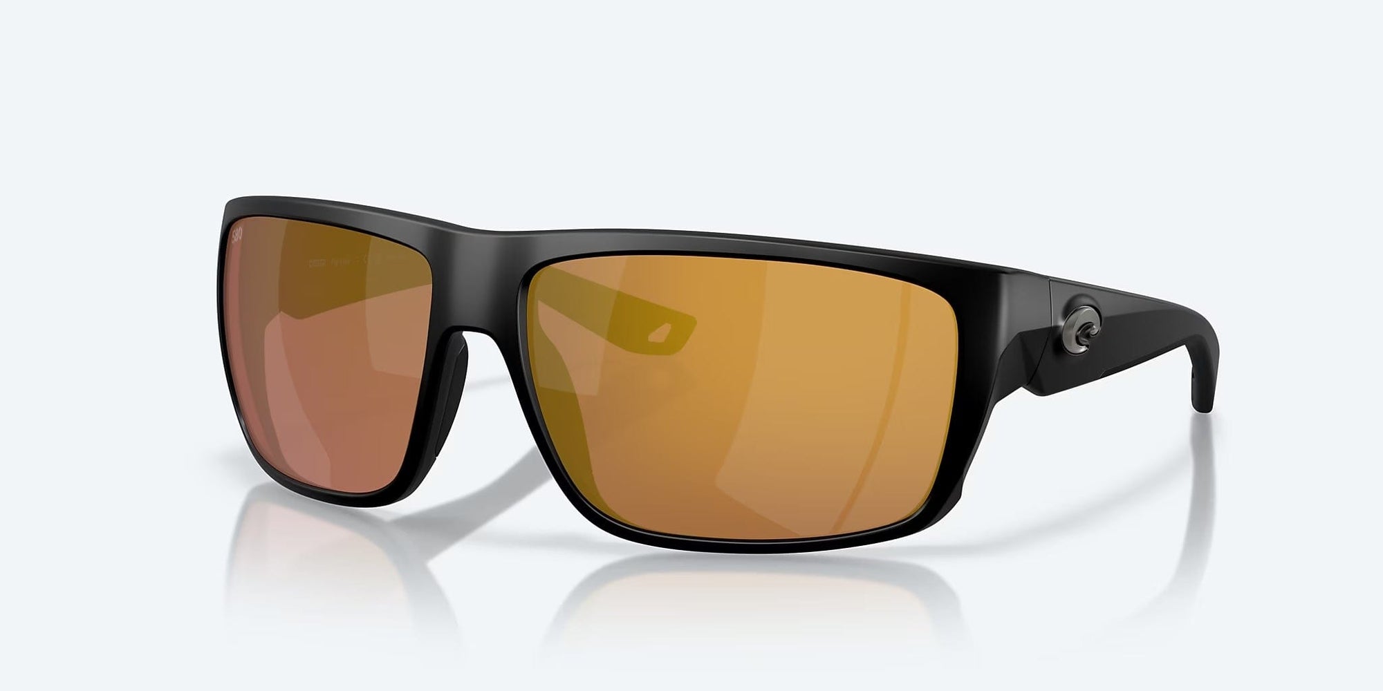Costa Fly Line Sunglasses Matte Black Gold Mirror 580G