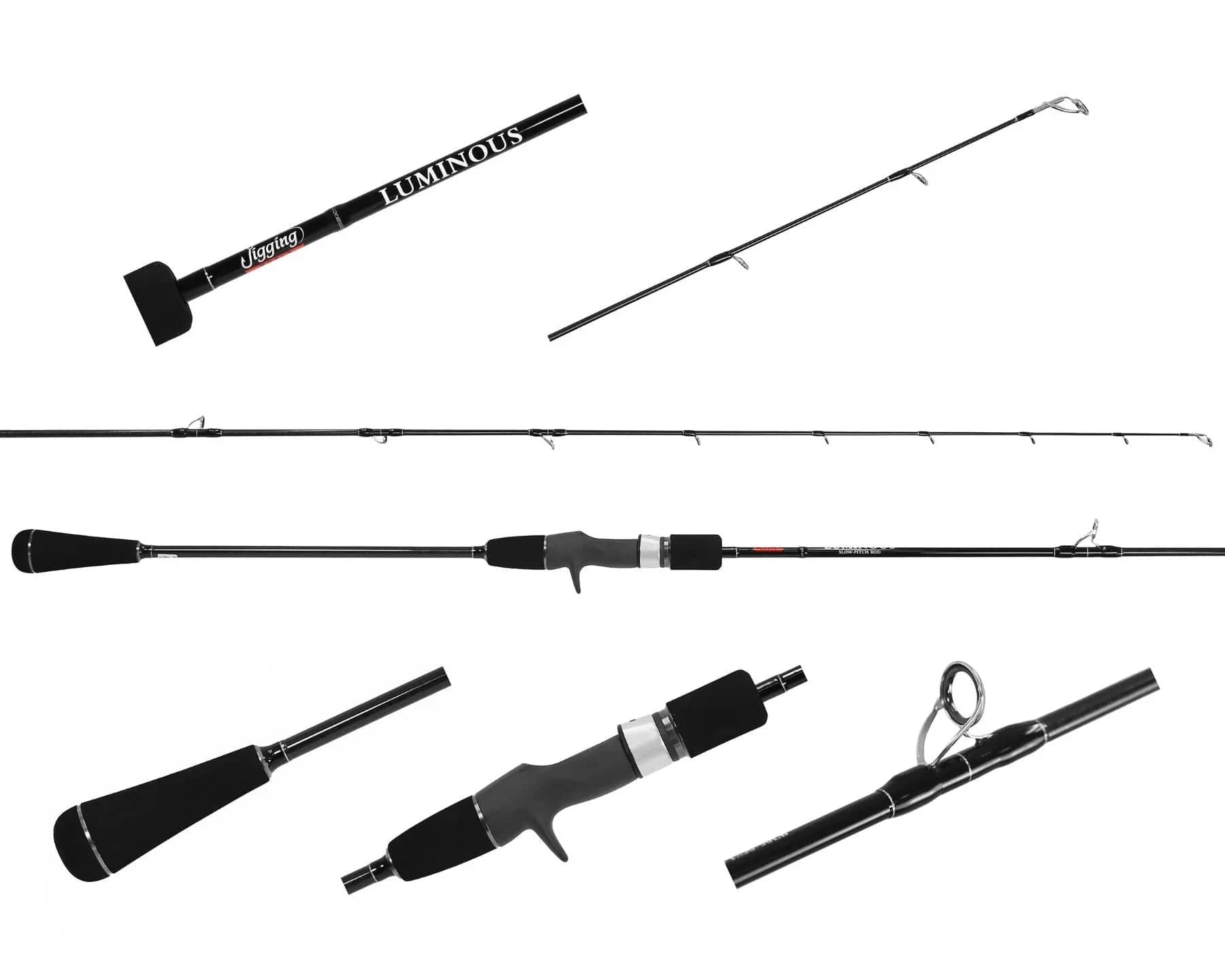 Jigging World Luminous Slow Pitch Spinning Rod