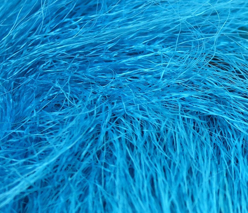 Deer Belly Hair Dyed over White Aqua