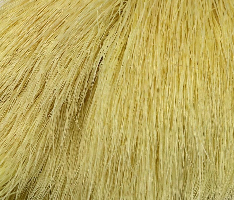 Deer Belly Hair Dyed over White Cream