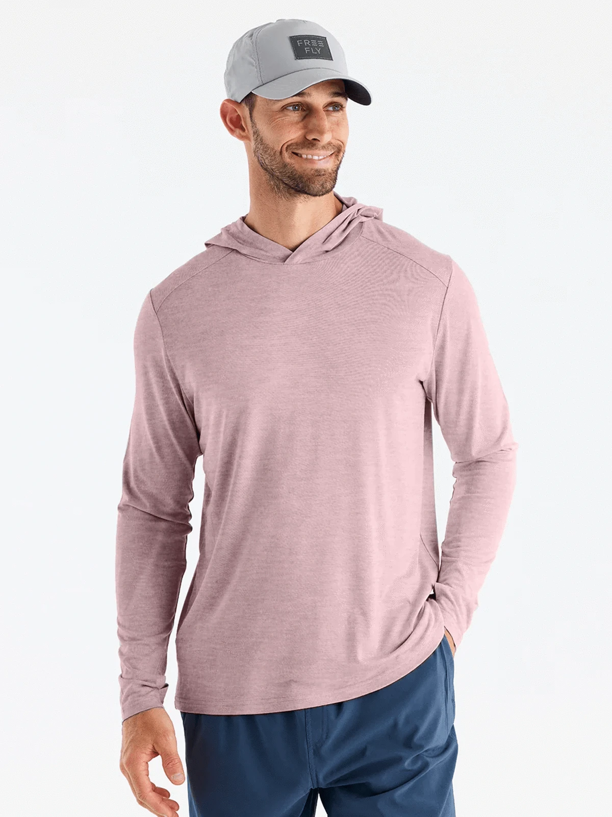 Free Fly Bamboo Shade Hoody M / Heather Adobe Red