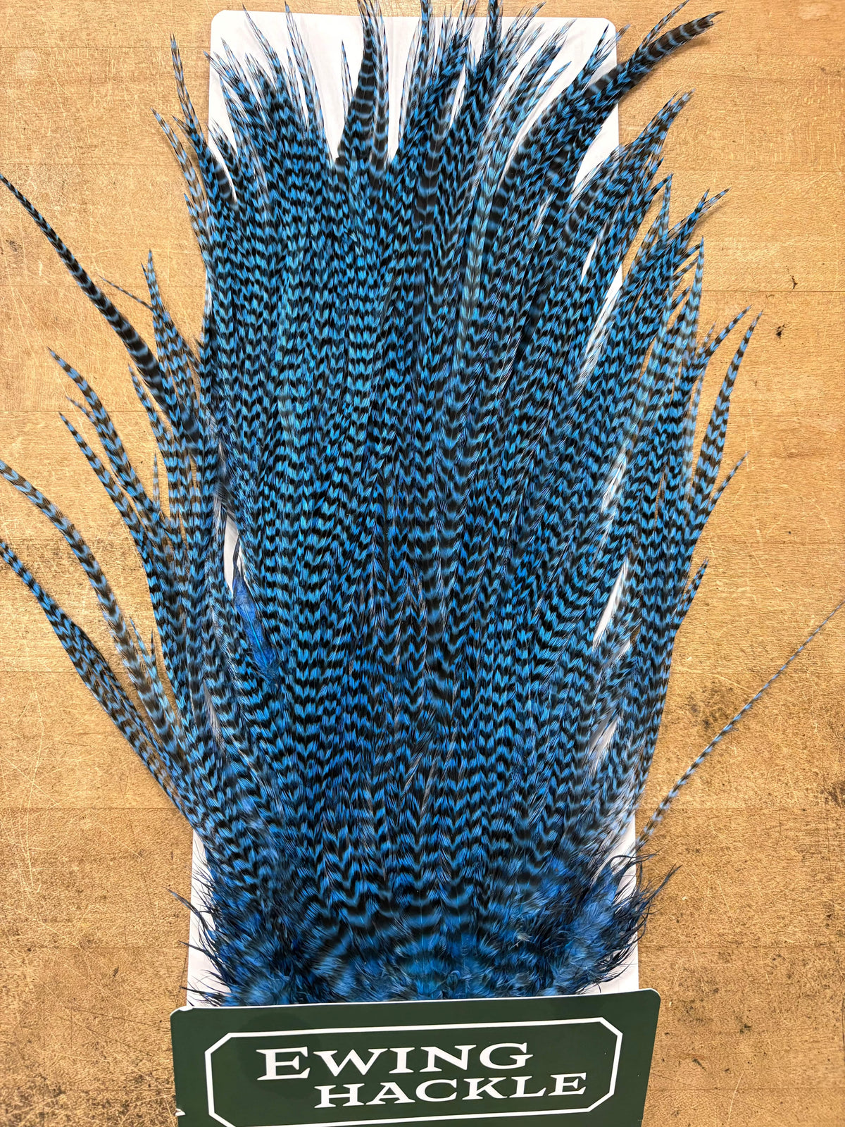 Ewing Saddle Hackle Silver Doctor Blue Grizzly