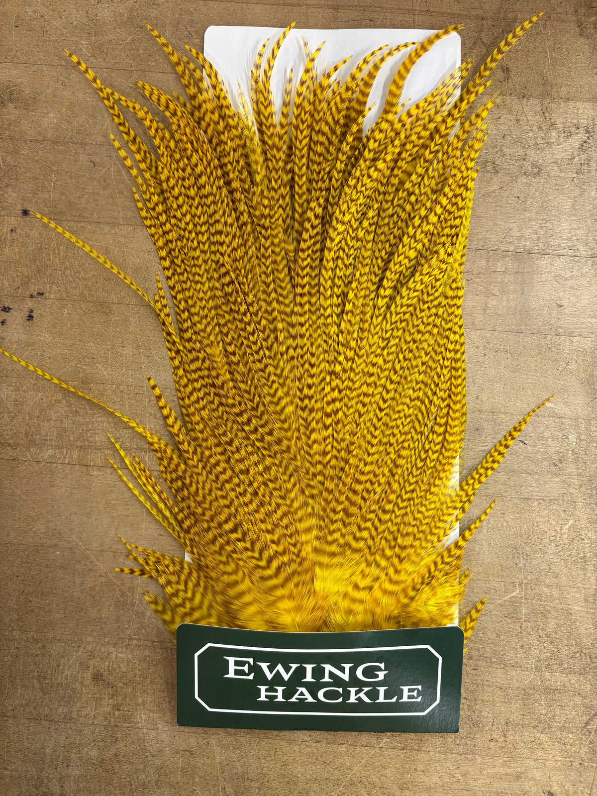 Ewing Saddle Hackle Yellow Grizzly