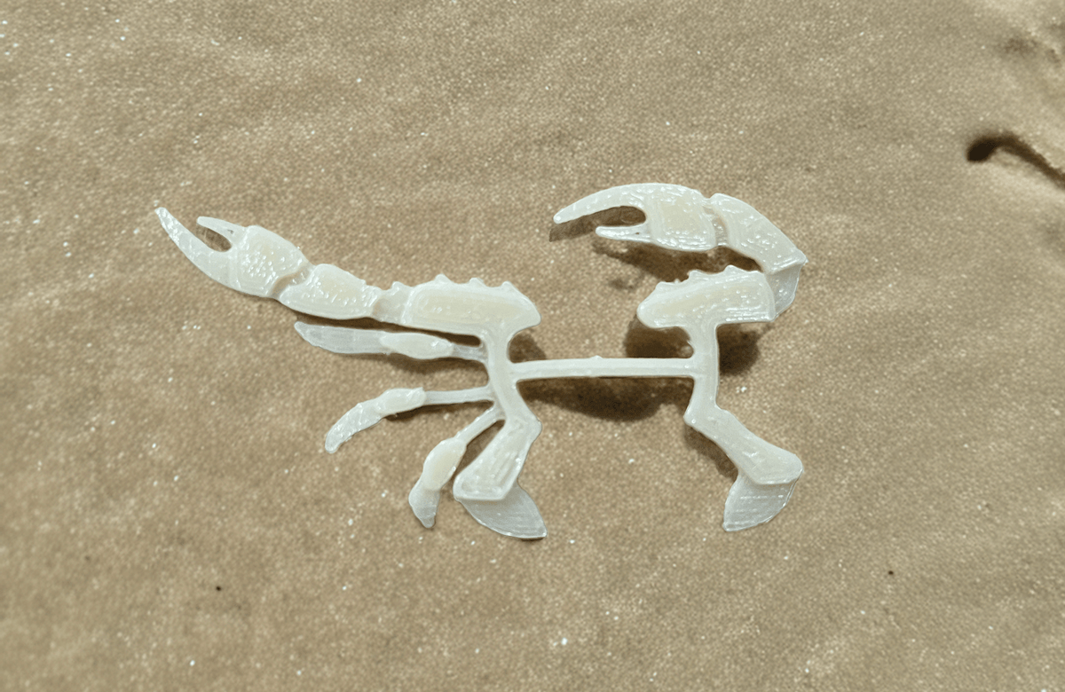 Flats Craft Split Crab Natural / Small