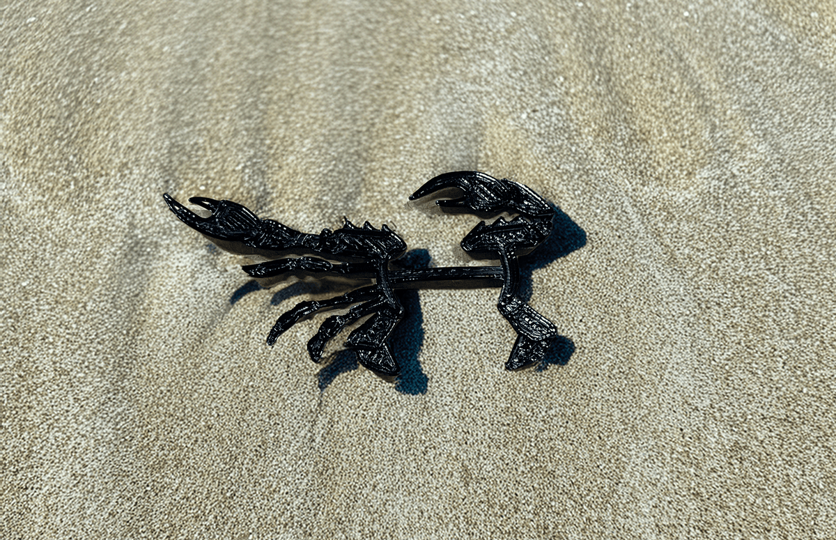 Flats Craft Split Crab Black / Small
