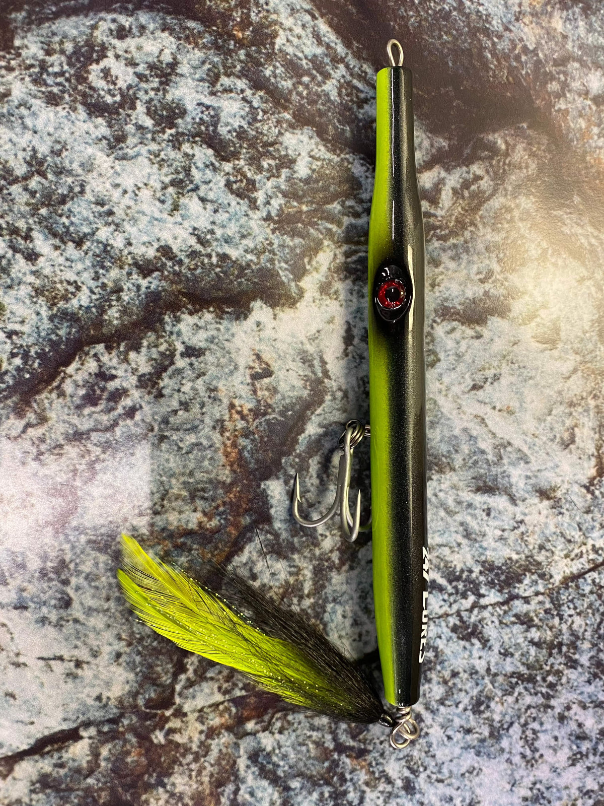 247 Lures 7&quot; Needlefish Mint Oreo