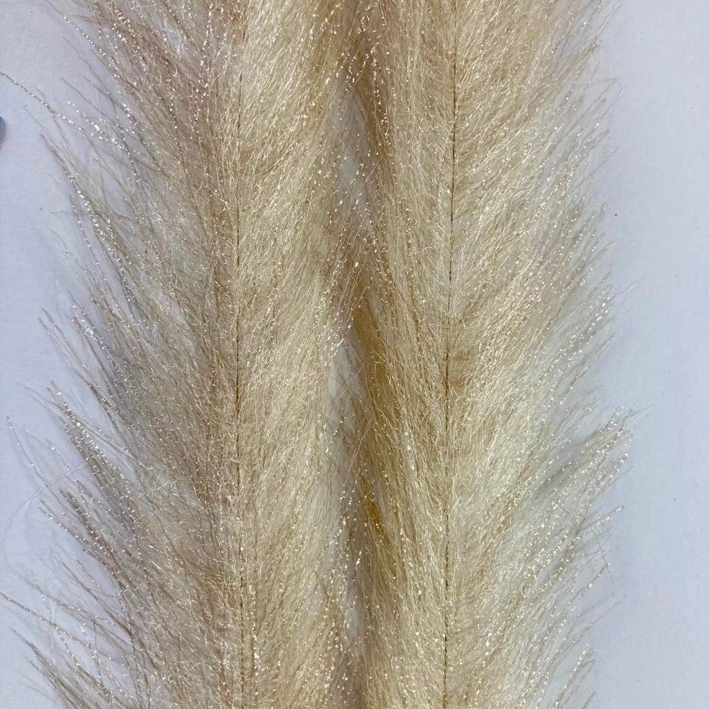 Mimic Faux Feather Brush 1&quot; / Glass Minnow