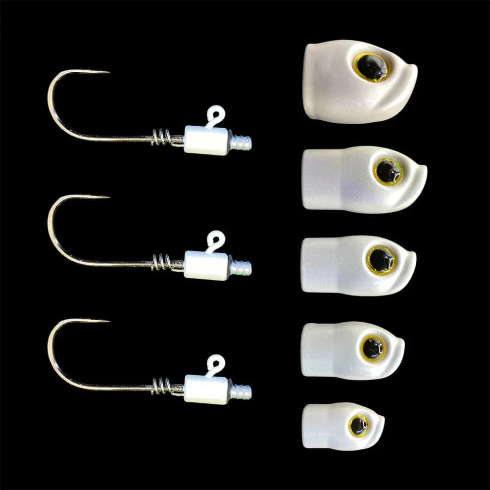 Stack Tackle Screwy Head Jigs 5/0 / White