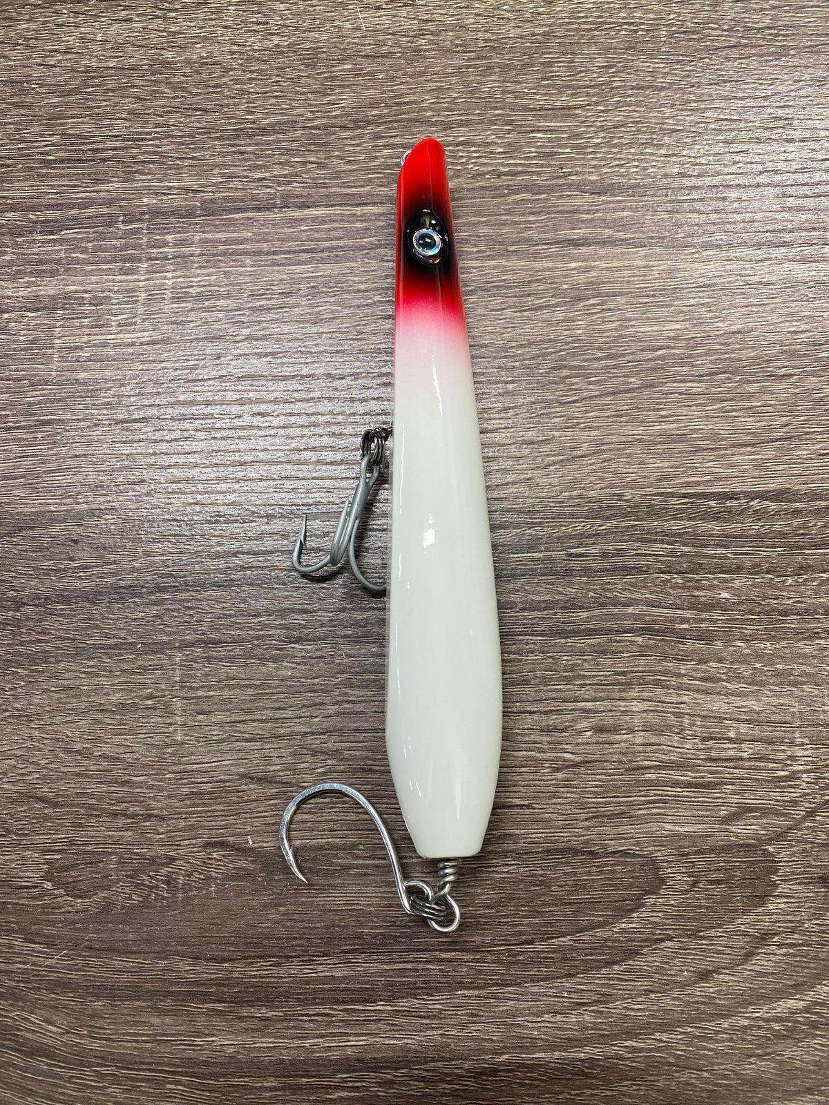 247 Sea Special Pencil Popper Redhead/White Body