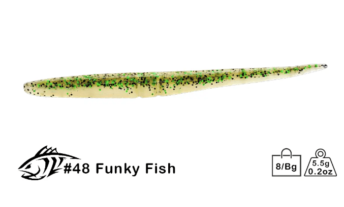 Lunker City Slug-Go 4-1/2&quot; - 8pk / Funky Fish
