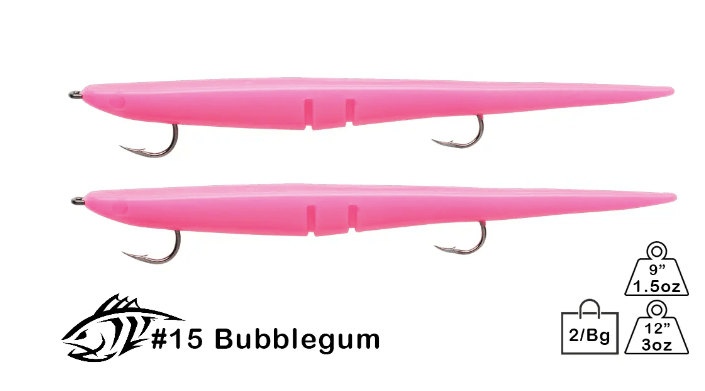 Rigged Slug-Go 9in / Bubblegum
