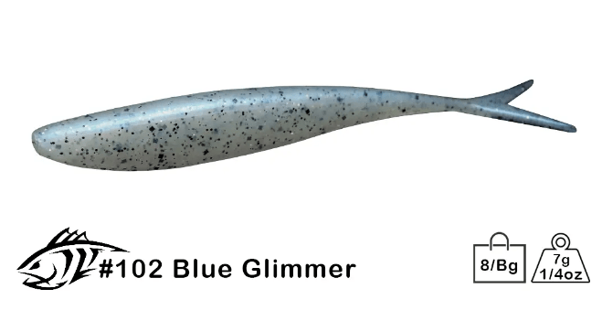 Lunker City Freaky Fish Blue Glimmer