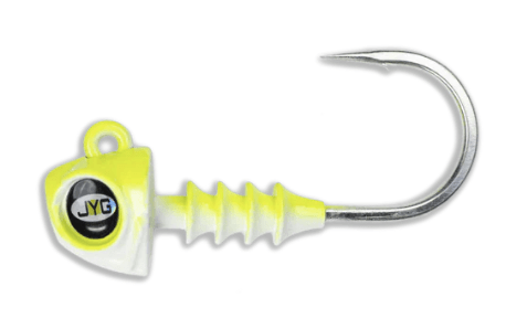 Jyg Pro 4 Inch Jigheads 1/4oz / Highlighter