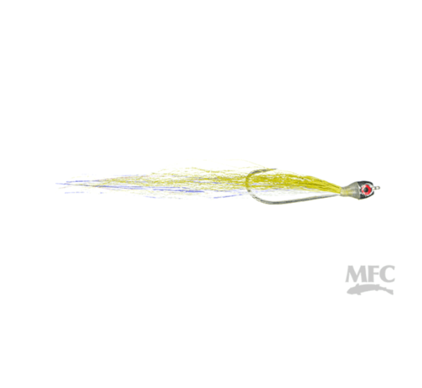 Popovics' Jiggy Fleye 2/0 / Chartreuse/White