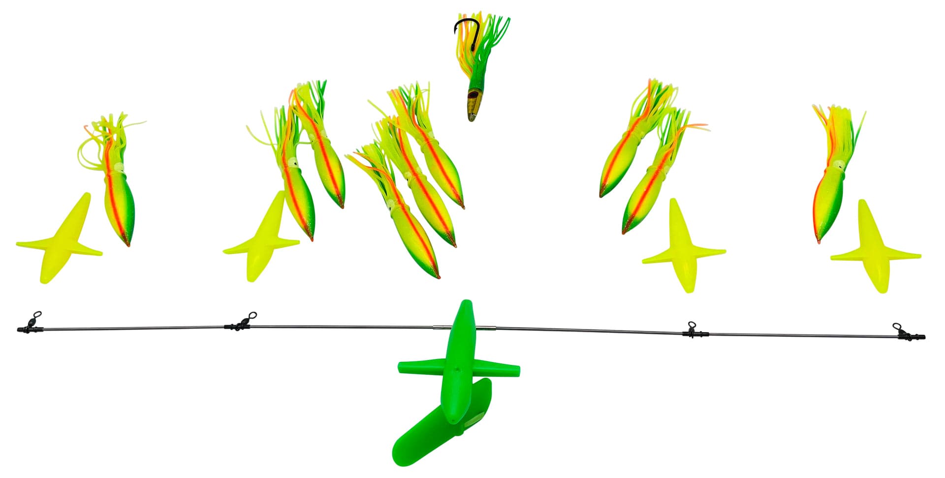 Chatter Lures 36" Side Tracker - 9" Floating Squid Zucchini