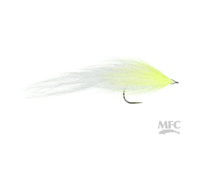 Popovic&#39;s Bucktail Deceiver 2/0 / Chartreuse/White