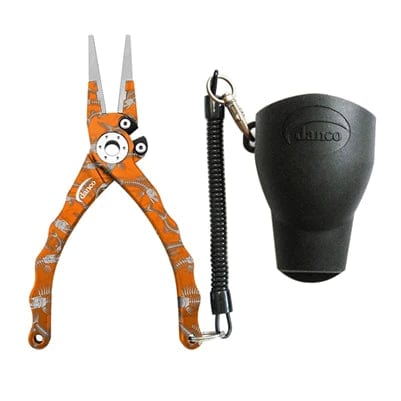 Danco Admiral Tournament 7.5&quot; Aluminum Pliers Orange/Fishbone
