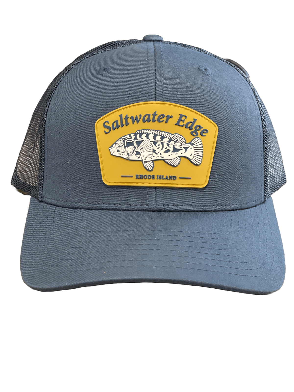 Saltwater Edge Tog Patch Hat Navy Trucker - Snap Back