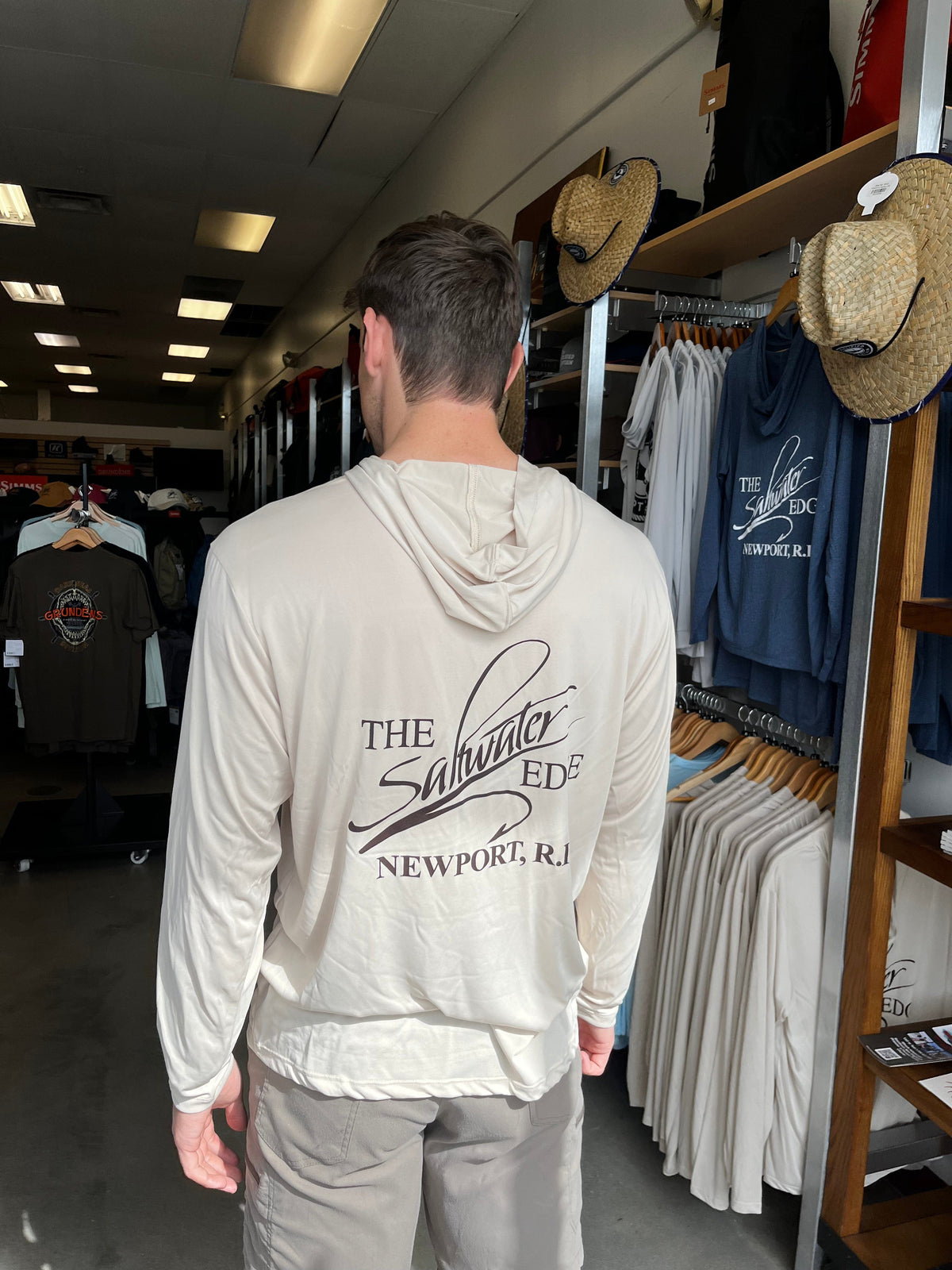 Saltwater Edge Confluence Sun Hoodie Sand Dune / Small