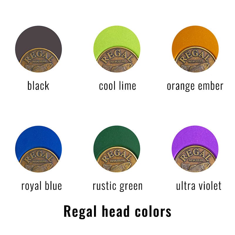 Regal Revolution Full Rotary Vise- Big Game Head- Bronze Pocket Base Royal Blue