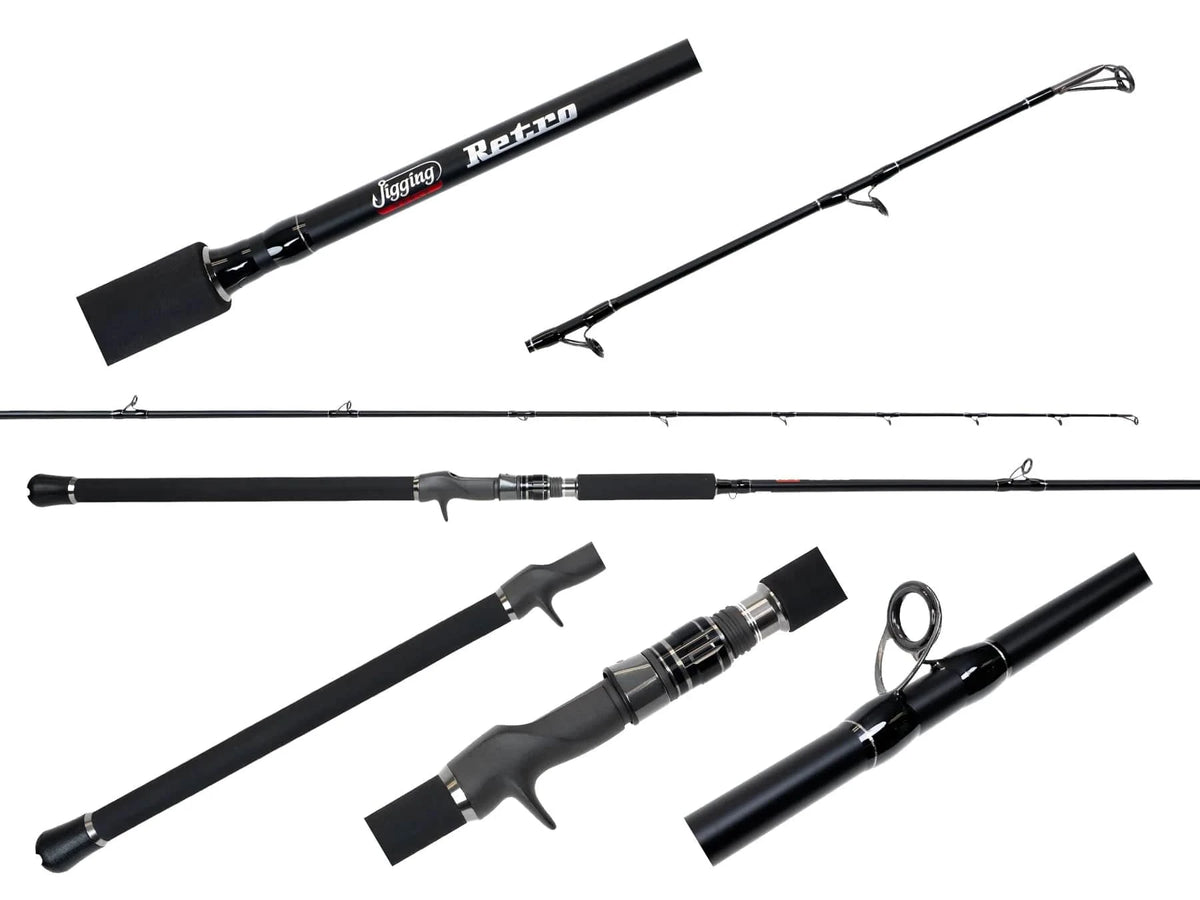 Jigging World Retro Rods JW-RET761BKC-M (spiral wrapped guides/trigger)
