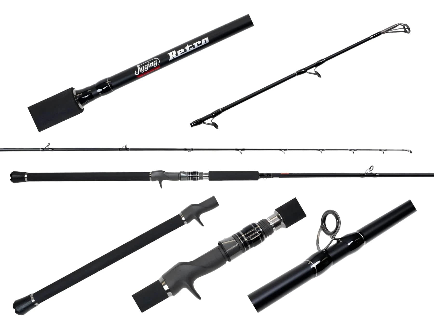 Jigging World Retro Rods JW-RET761BRC-M (straight guides/no trigger)