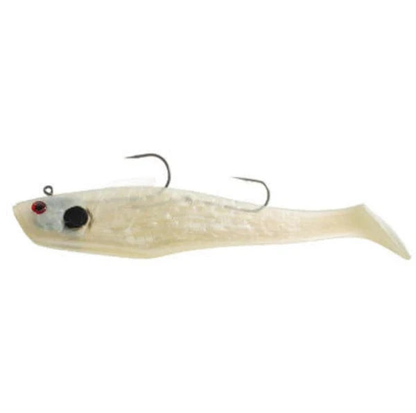 Tsunami Pro 9&quot; Swim Shad Double Hook Pearl/Spot