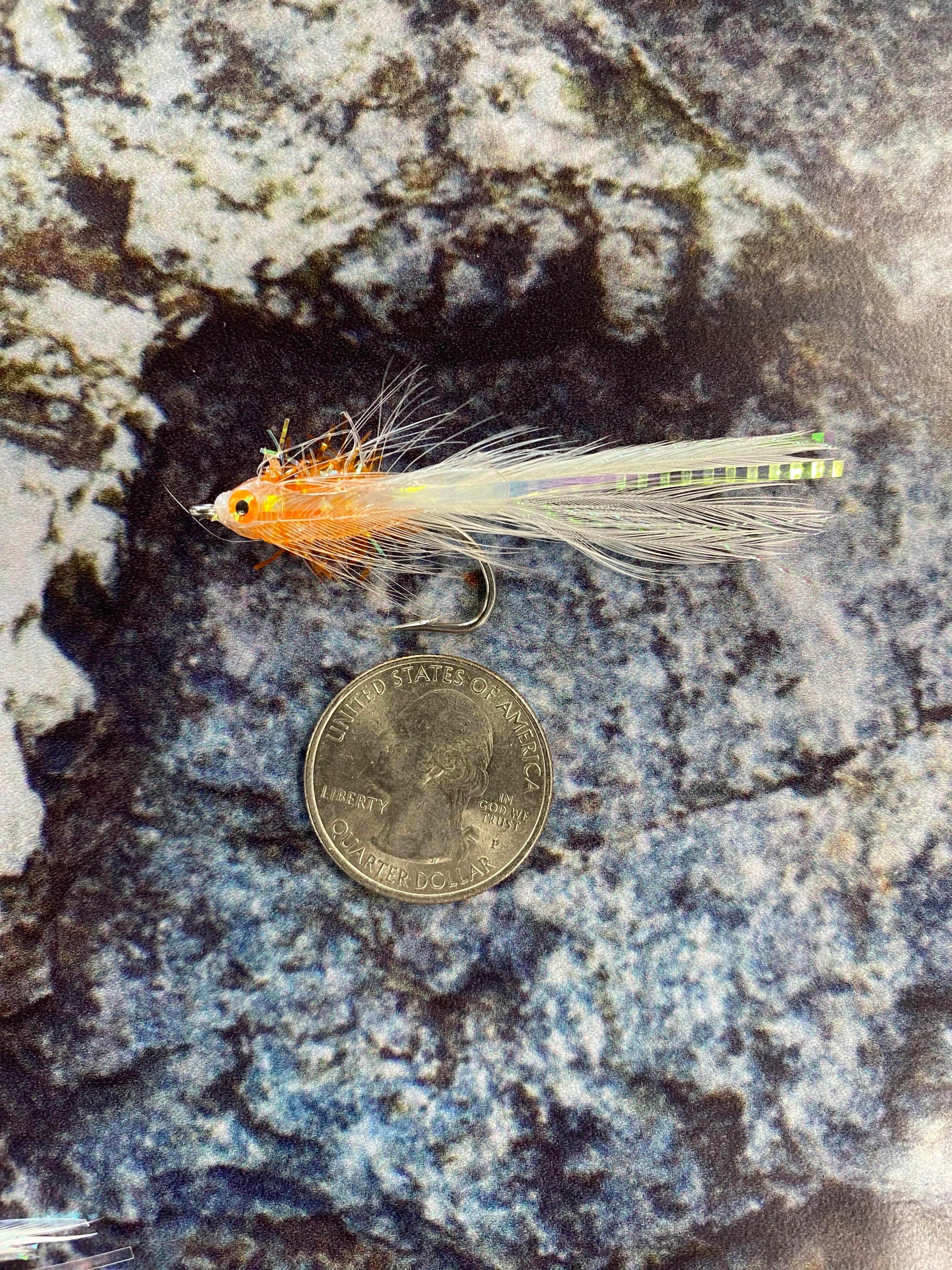 Guide Fly Mini Albie Whore #4 / Chartreuse/White/Pearl Scale