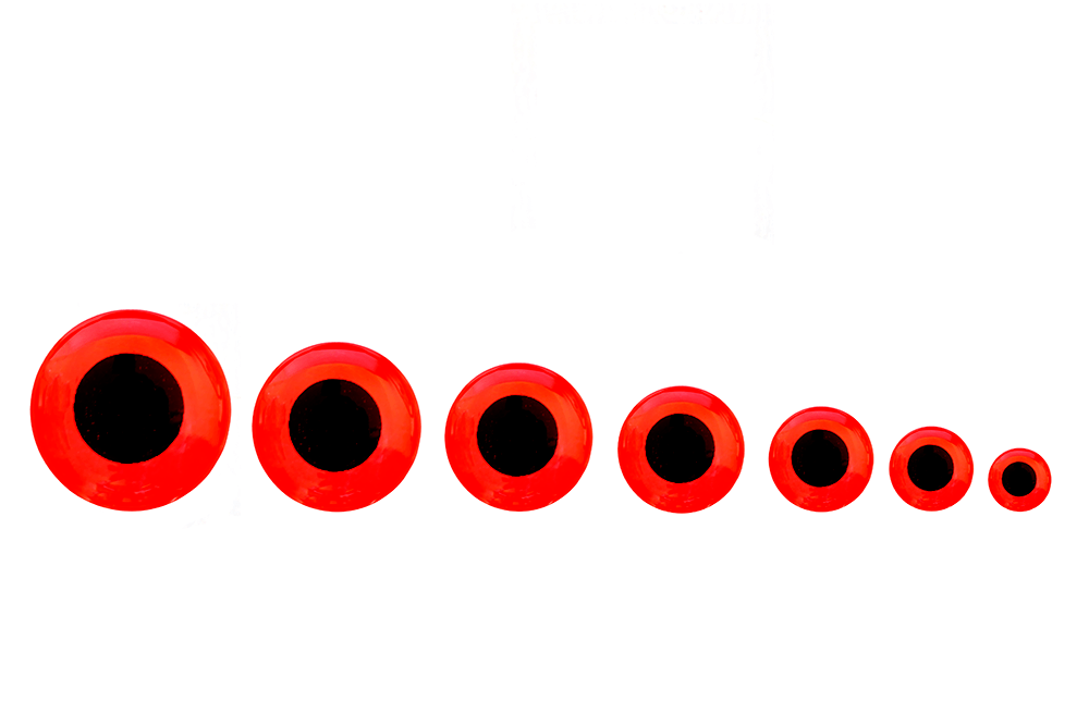 3-D Epoxy Eyes Red / 3mm
