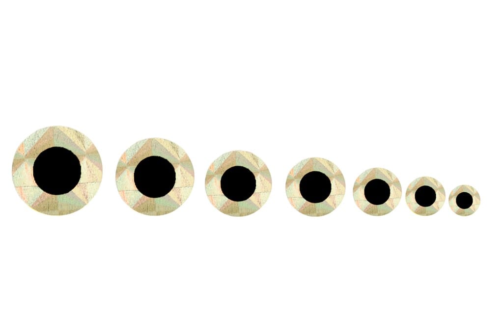 Flat Stick On Eyes Silver / 3mm