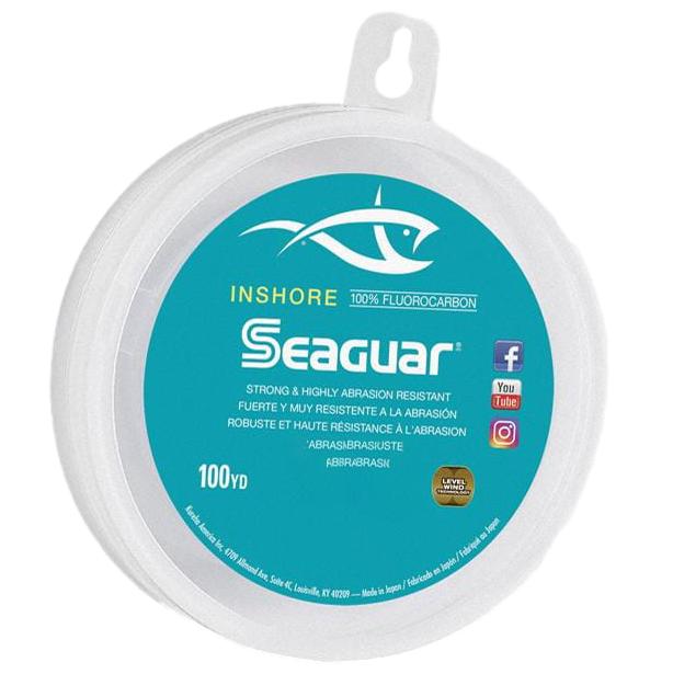Seaguar Inshore Fluorocarbon Leader Material - 100yd Spools 12lb - 100yds