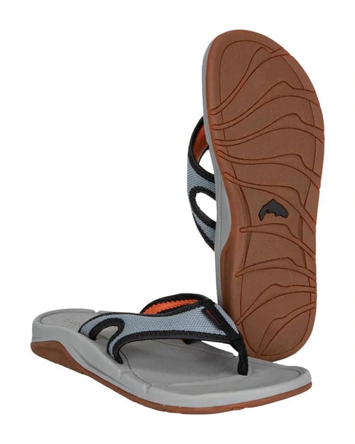 Simms Challenger Flip Flops - Mens Cinder / 8