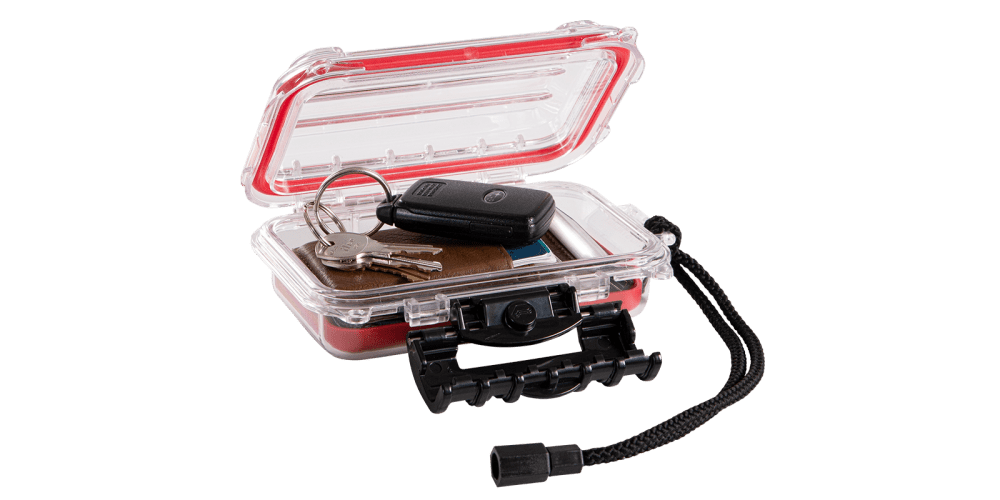 Plano Guide Series Waterproof Cases 3400 - Red/Clear