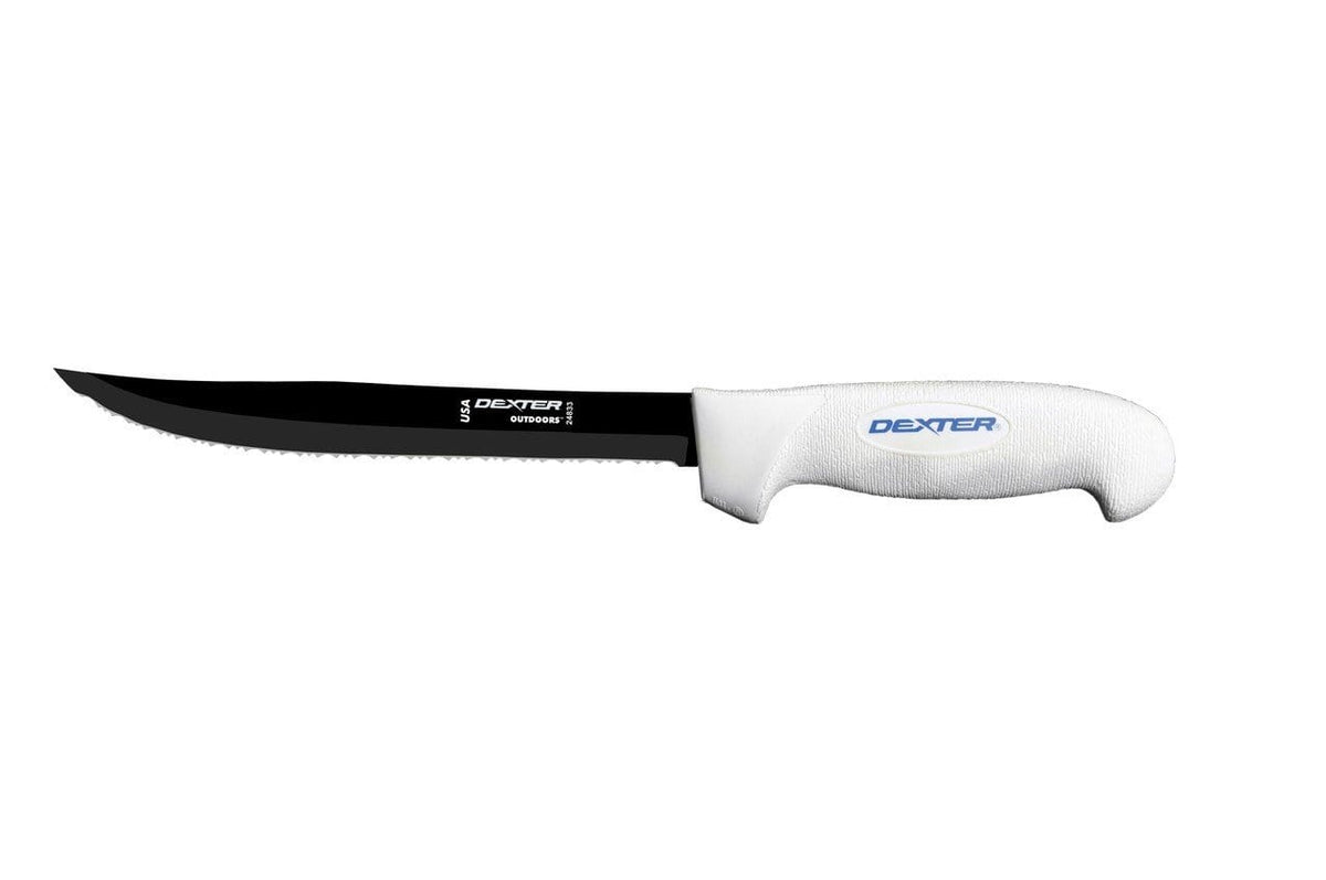 Dexter Russell SofGrip 8&quot; Coated Tiger Edge Chunking Knife