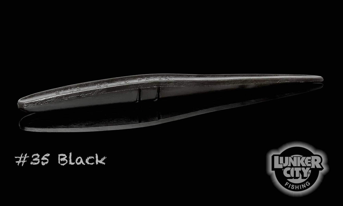 Lunker City Slug-Go 4-1/2&quot; - 8pk / Black