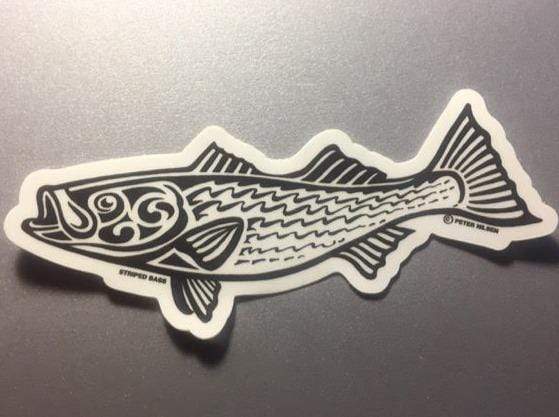 Fish Stickers "Tribal Art" Blue Fish
