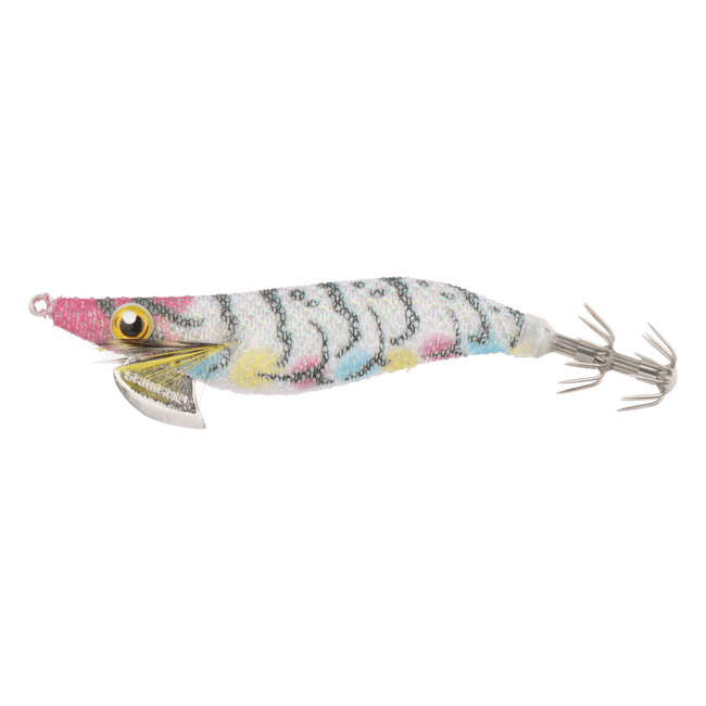 Shimano Squid Jig - SEPHIA CLINCH FLASH BOOST Zebra Prawn