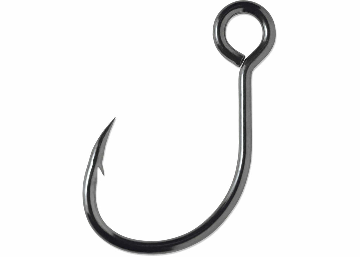 VMC 7237 Coastal Black Inline Single 1X Fishing Hook 6 - 10pk