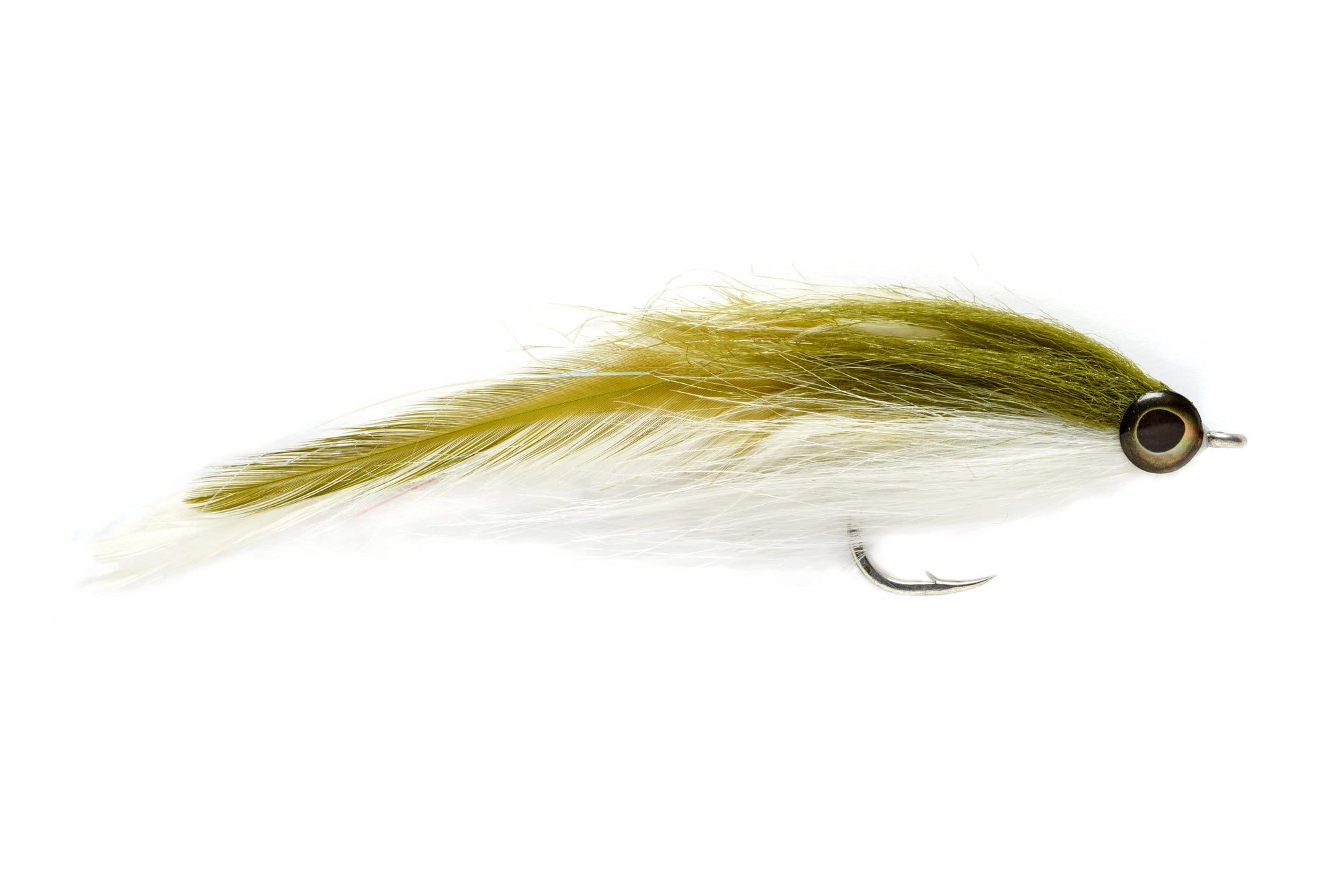Two Tone Brushy #4/0 / Tan and White