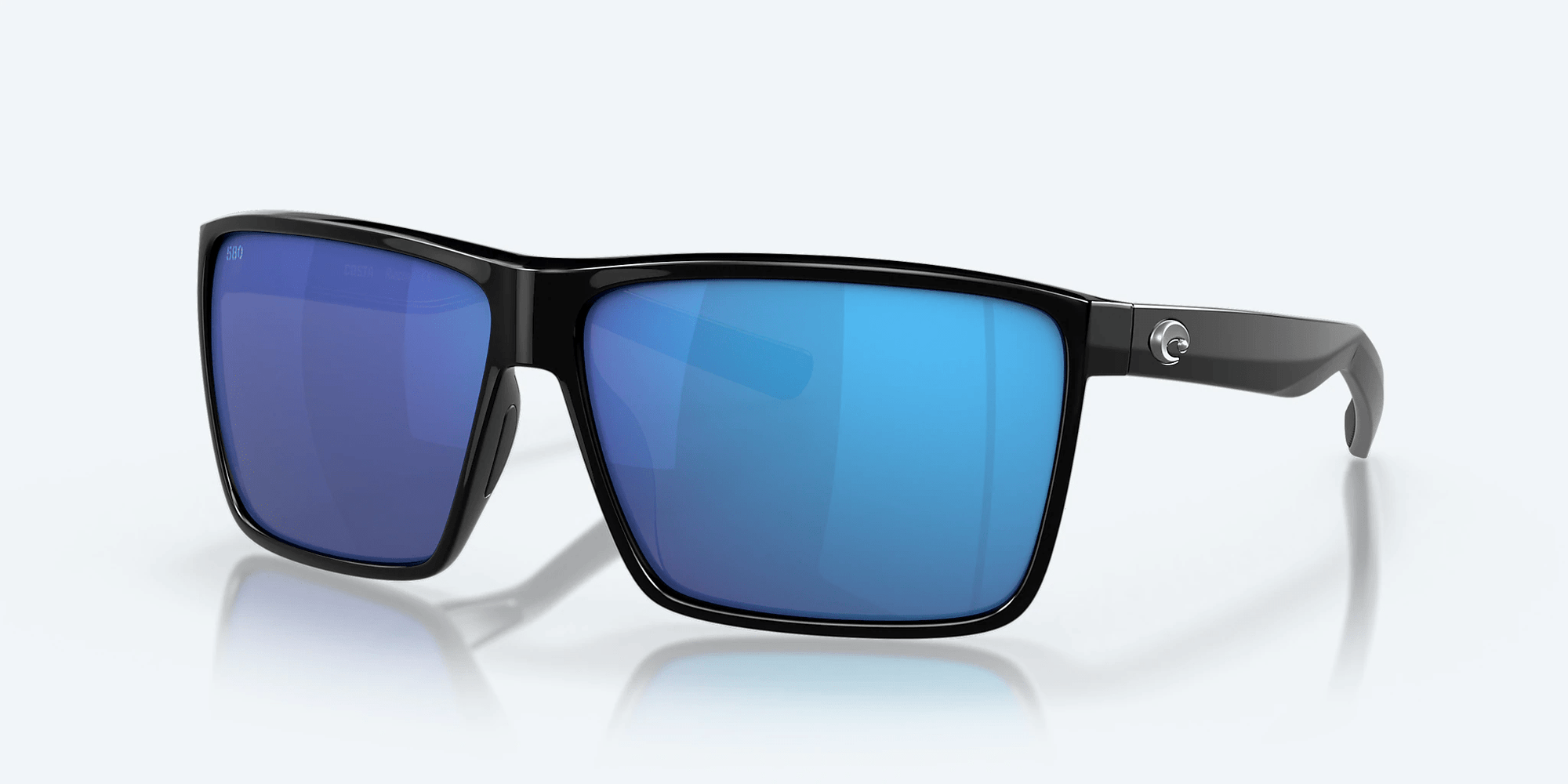 Costa Del Mar Rincon Polarized Sunglasses (580G - Glass Lenses) Black - Green Mirror 580G