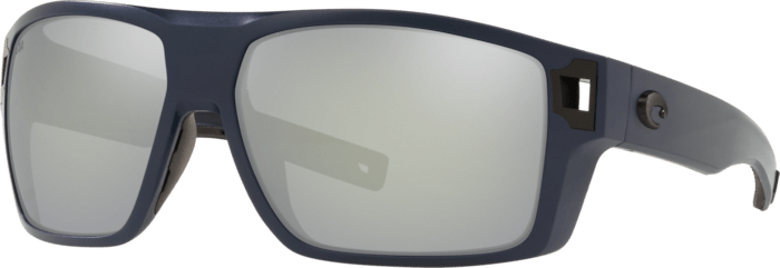 Costa Del Mar Diego Polarized Sunglasses (580G - Glass Lenses) Matte Black Frame - Gray Silver Mirror (DGO 11 OSGGLP)