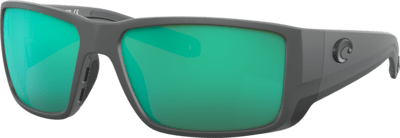 Costa Del Mar Blackfin Pro Polarized Sunglasses (580G - Glass Lenses) Matte Black Frame - Blue Mirror ( 06S9078 907801)