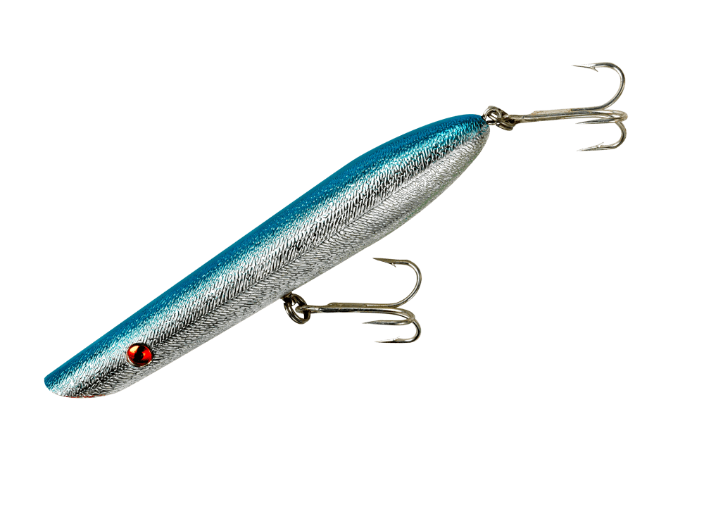 Cotton Cordell Pencil Poppers 1 oz / Chrome/Blue