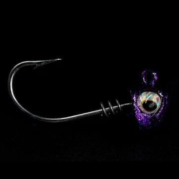 No Live Bait Needed (NLBN) Screwlock Jigheads for 5" Bait (2 Pack)