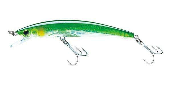 Yo-Zuri Crystal 3D Minnows 3.5&quot; (90mm) - 1/4oz - Floating / Green Silver